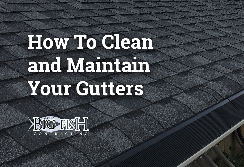 Article title placed over photo of a roof with gutter and gutter guard protection