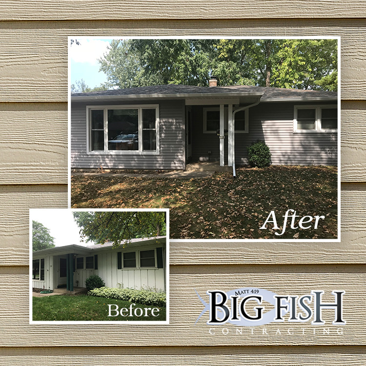 Mastic Vinyl Siding Harbor Grey Hartland,WI Big Fish Contracting